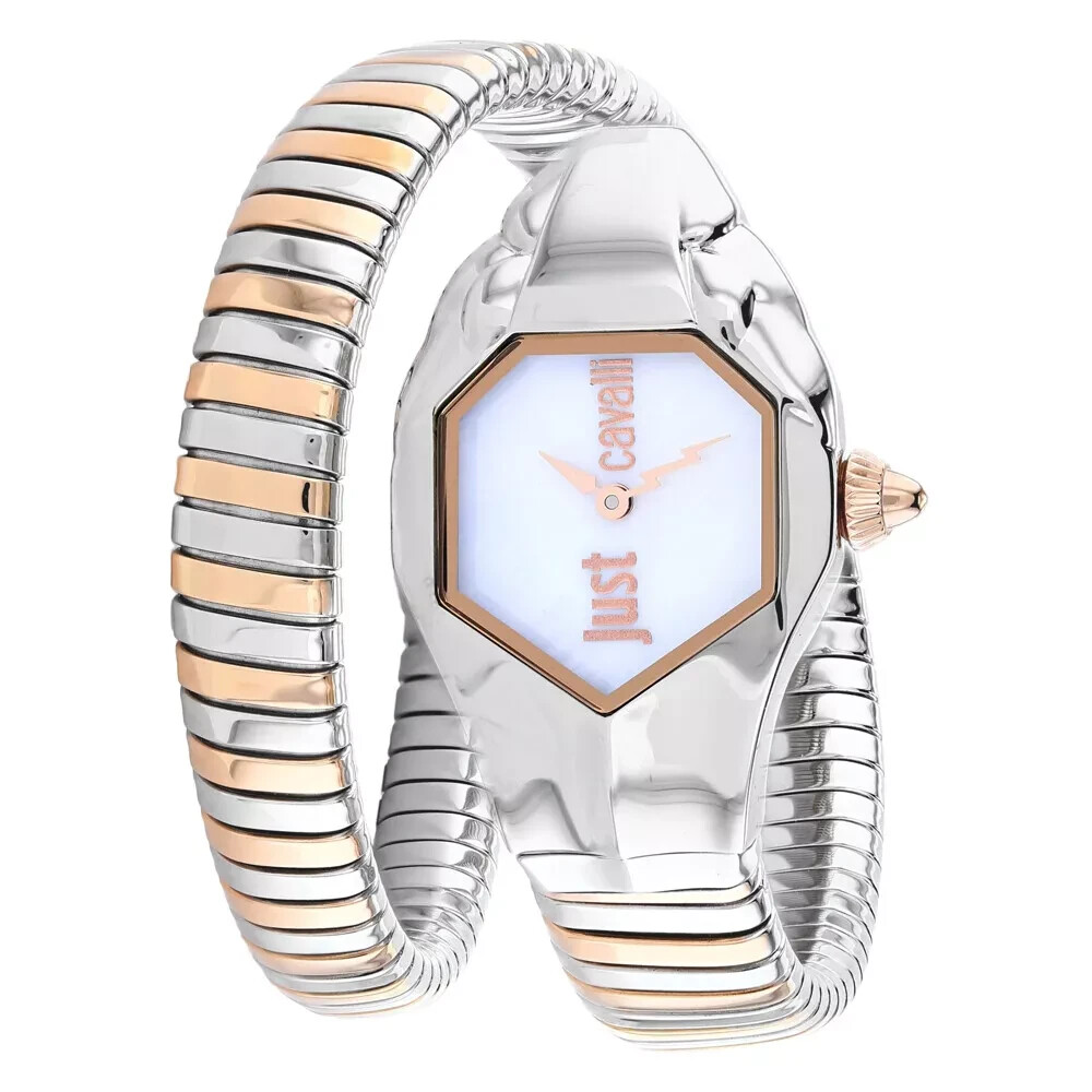 Just Cavalli Women’s JC1L001M0045 Septagon Glam Chic Mother of Pearl Watch