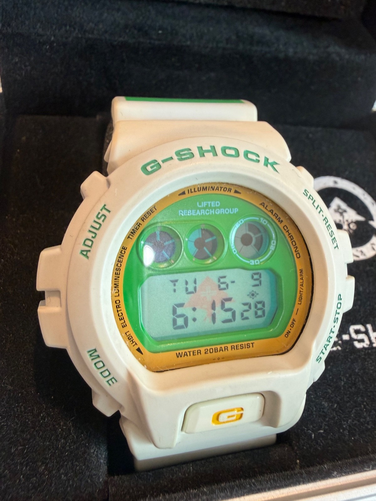 ︎CASIO G-SHOCK DW-6900FS LRG Panda 🐼 Time is Money / original receipt dw-6900
