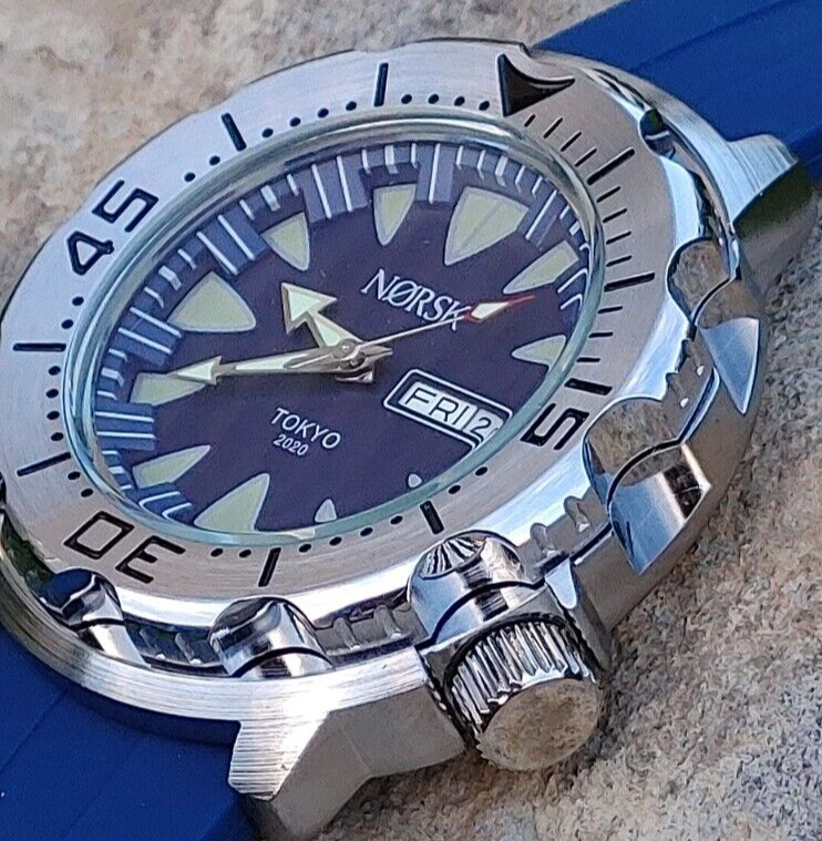 Sea Monster Diver Watch, Norsk, Norway Tokyo Olympics Citizen quartz – Blue