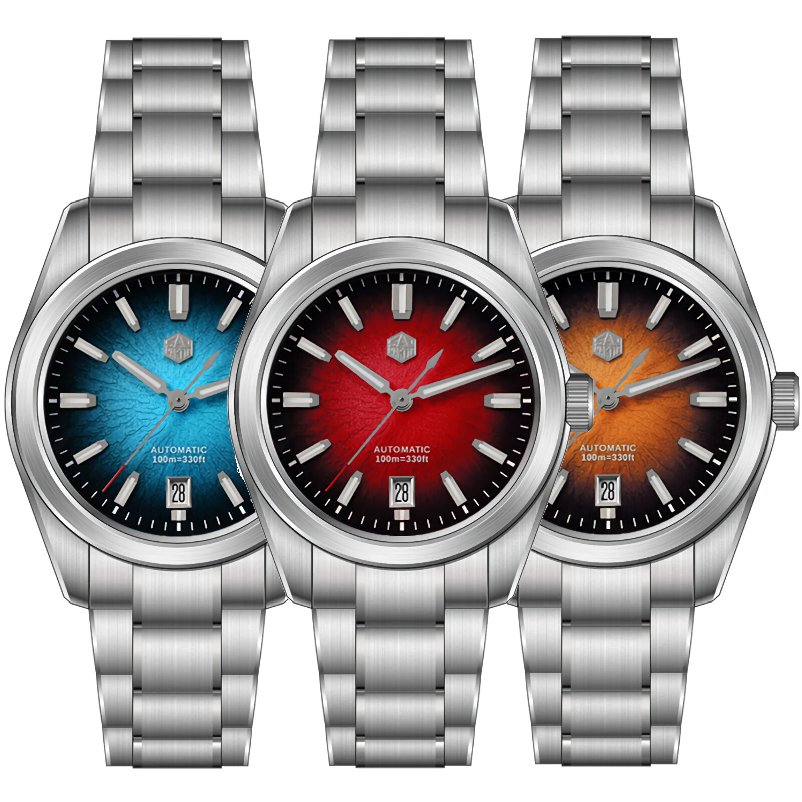 SAN MARTIN SN0144-GX Miyota 9015 JianZhan Chinese Style Enamel Dial 39mm Watch