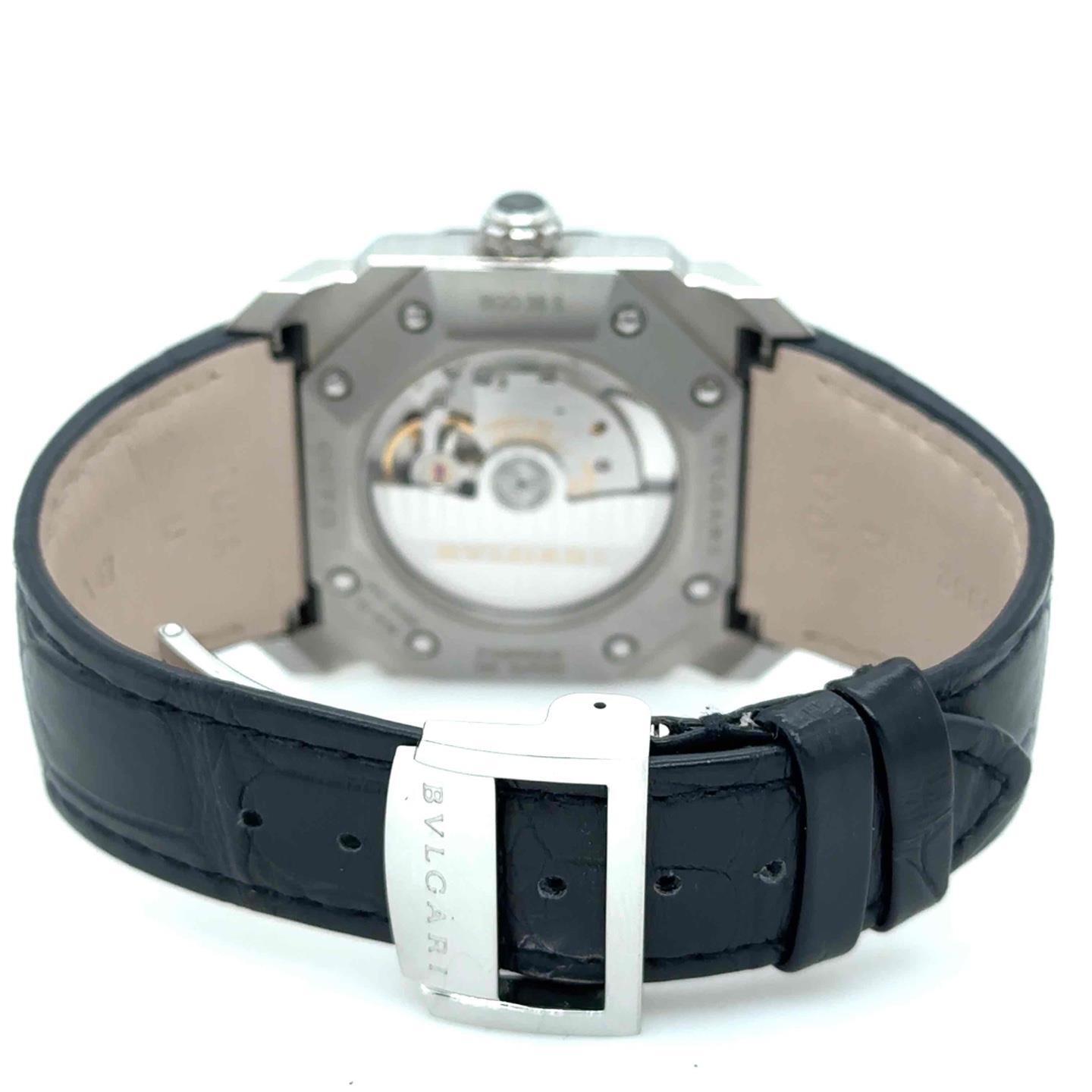Bvlgari Octo Solotempo Automatic 38mm Stainless Steel Blue Dial Men Watch 102429