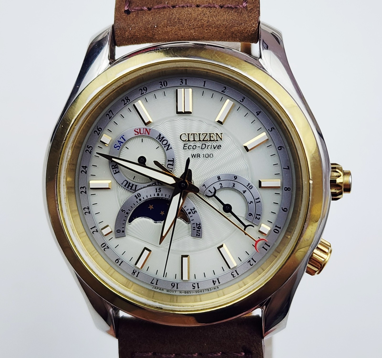Men’s SOLAR MOONPHASE MULTIFUNCTION Watch CITIZEN Eco-Drive 8651-S027642*