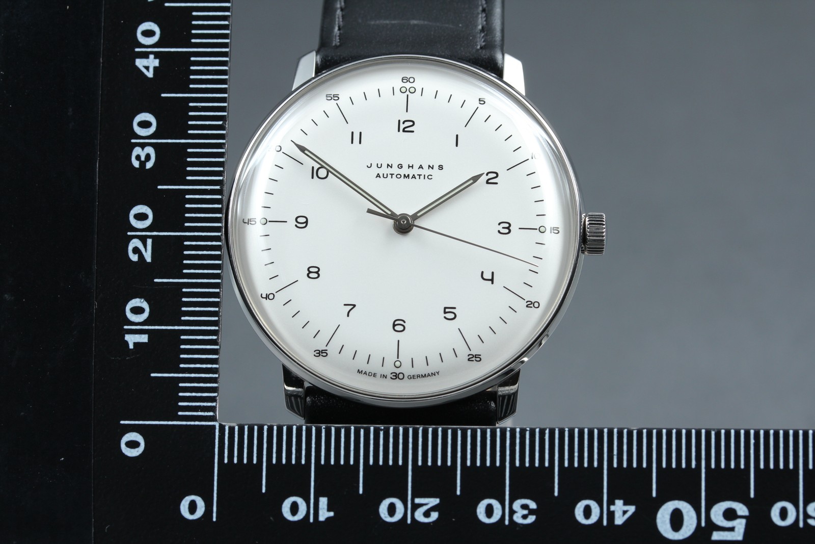 Junghans Max Bill 027/3500.04 White Dial Automatic Watch[ Box and Band Damaged ]