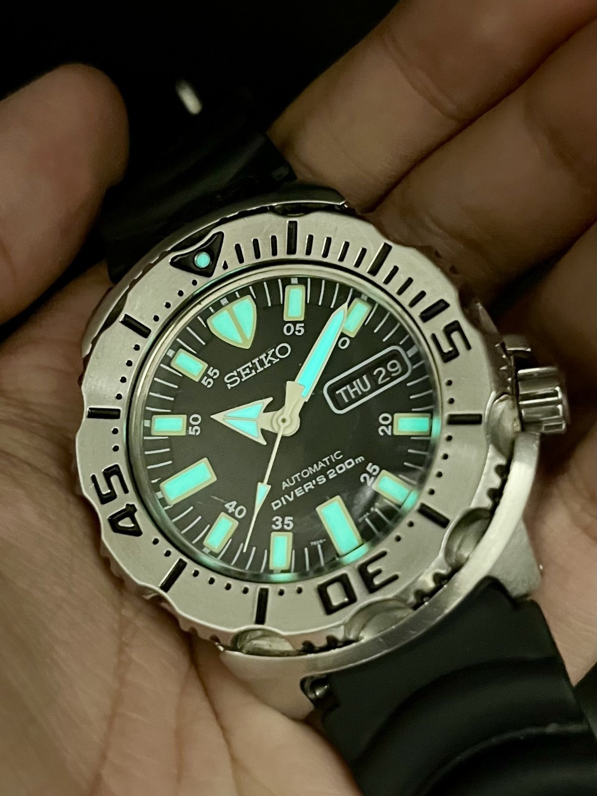 RARE Vintage Seiko Prospex First Gen “Monster” Automatic Dive Watch 7S26-0350