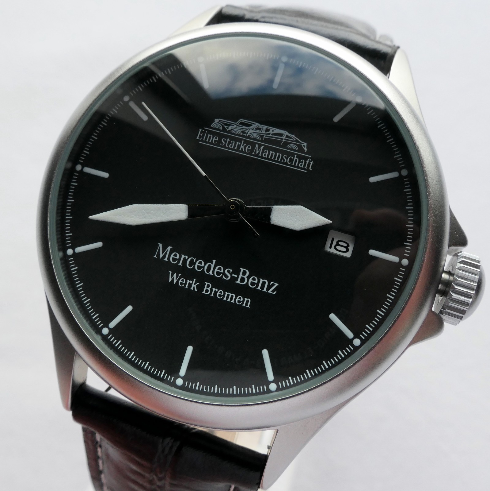 Mercedes Benz Classic Aviator Pilot Driver Car Accessory Automatic Sport Watch