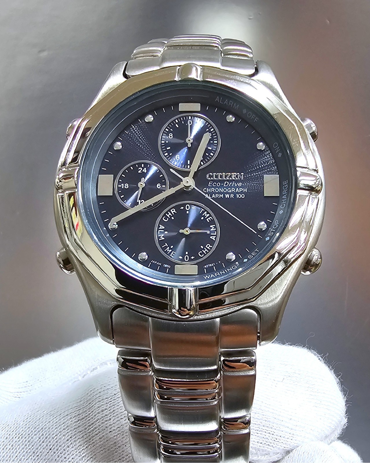 CITIZEN Eco-Drive Chrono 39mm Blue Dial Men’s Watch AP5240-59L (Store Display)