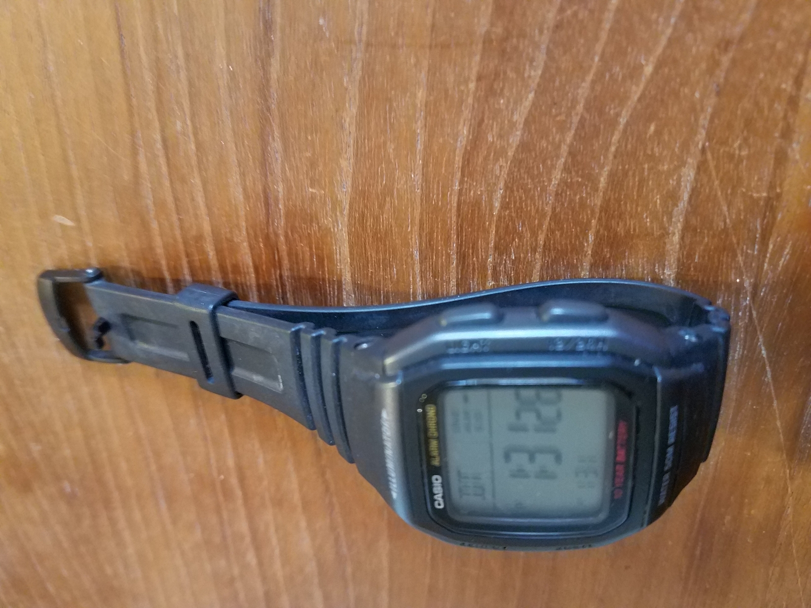 Casio Men’s Classic Quartz Watch with Resin Strap, Black, 22 (Model: W96H-1B