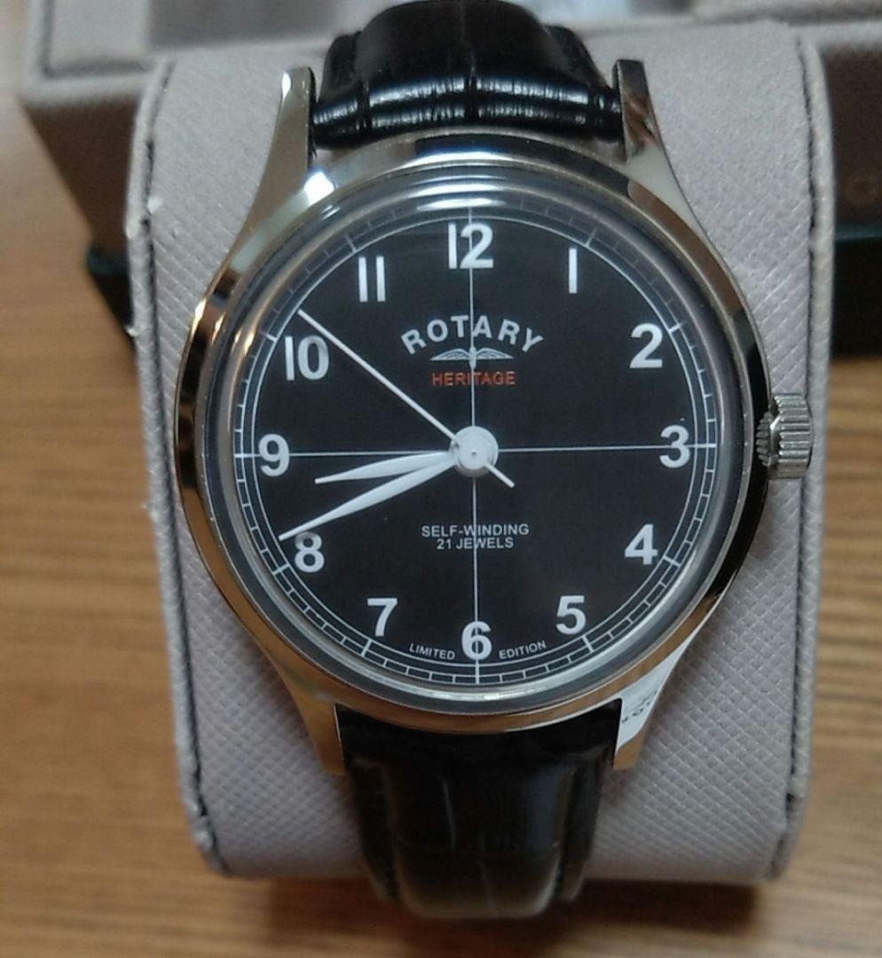 ROTARY Heritage Wristwatch Watch Automatic 300 Limited Stainless Steel w/ Box r#