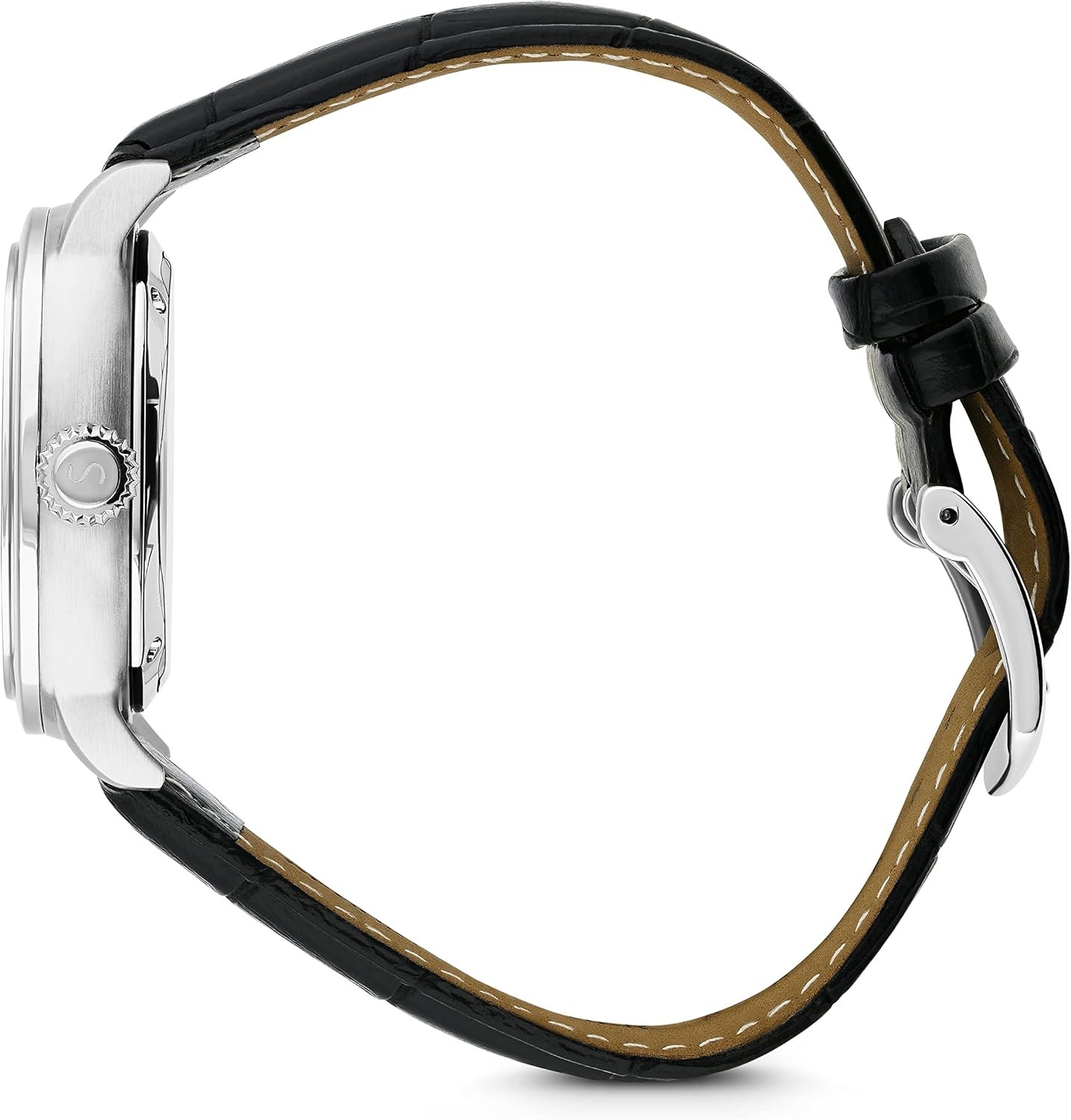 Stauer 1930 Dashtronic Watch – Cotswold Genuine Mens Watches Leather Black