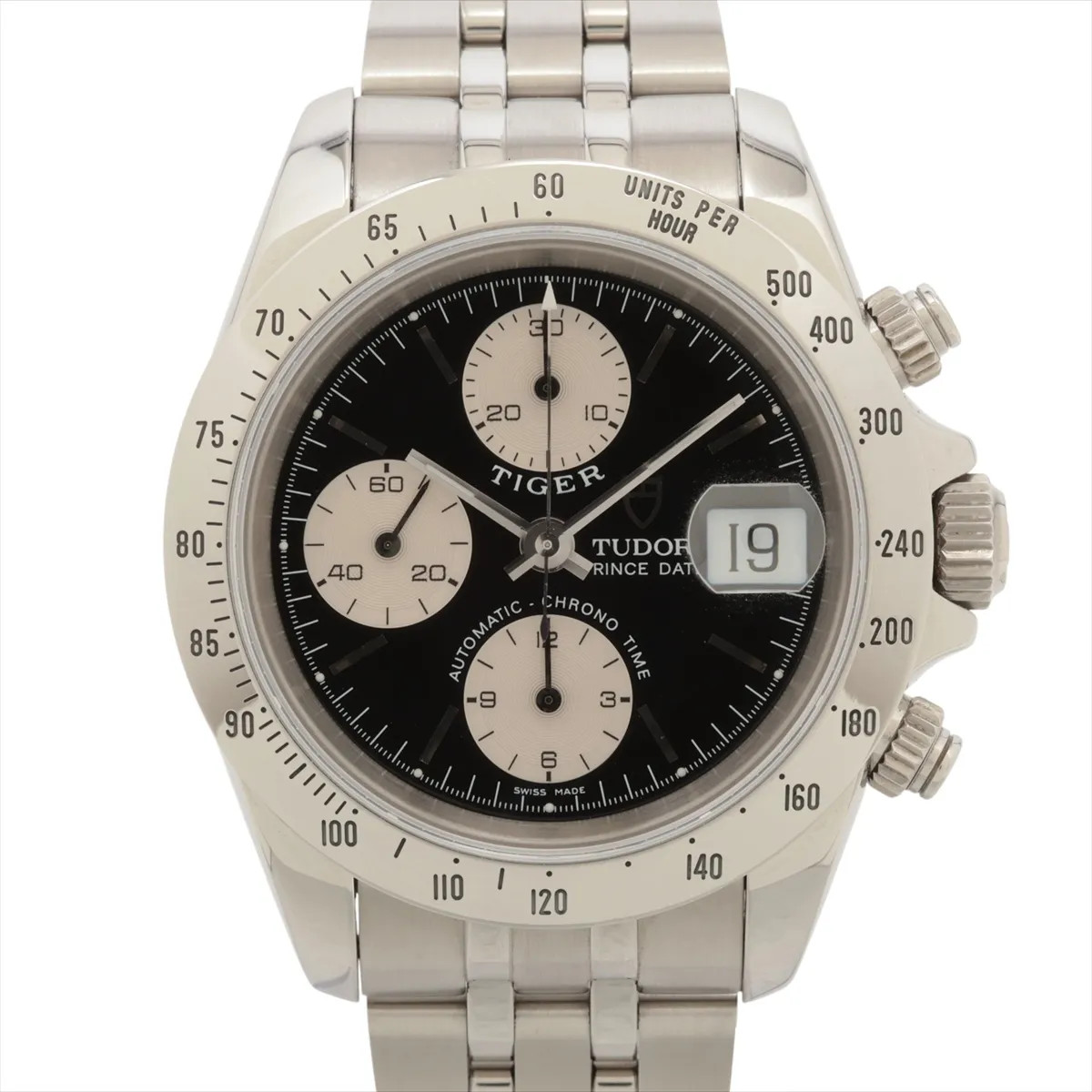 Tudor Chrono Time Princess Date Tiger 79280P SS SS AT black dial