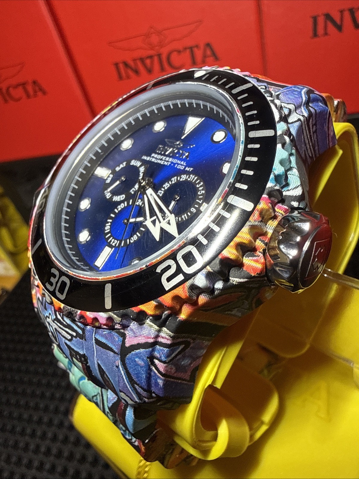 Invicta Pro Diver 48.8mm Aqua Plating Blue Dial 47856