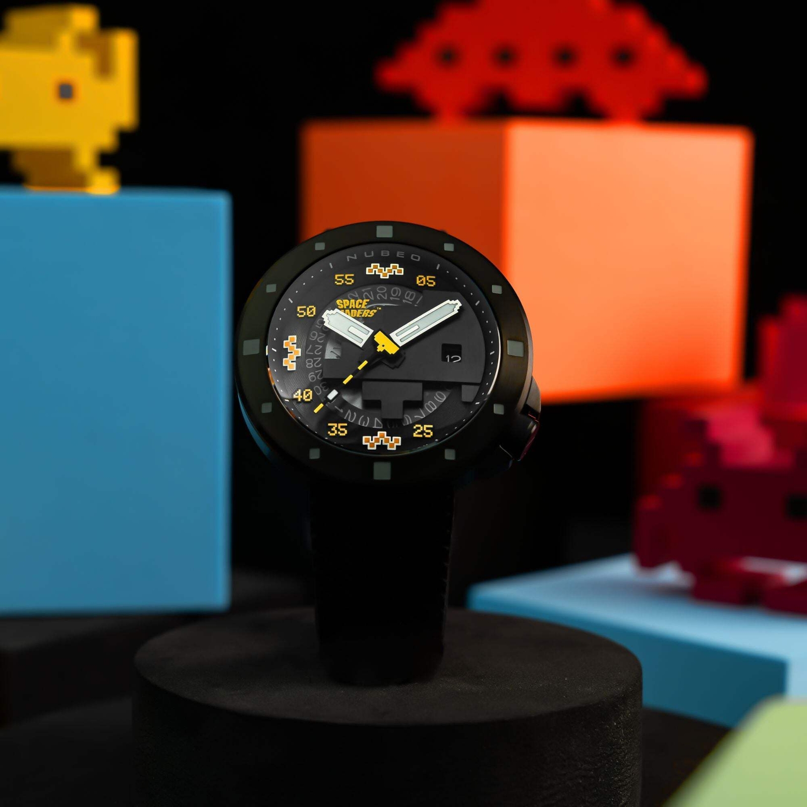 Cassini Automatic Space Invaders Limited Edition Black & Yellow / Black | Black