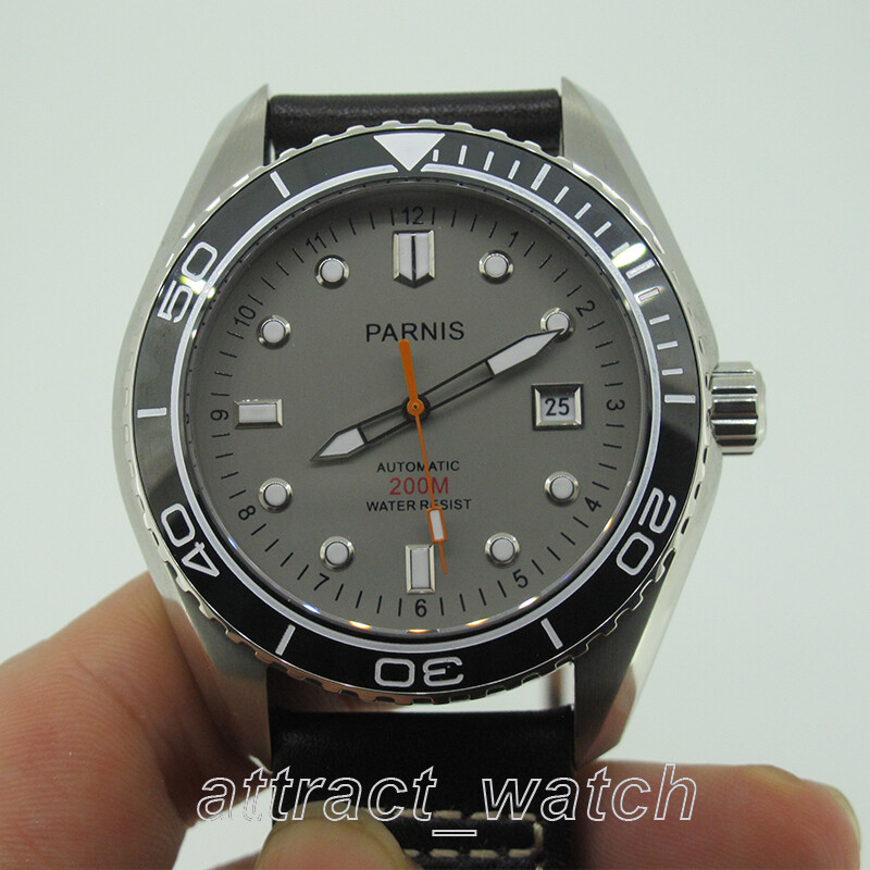 42mm Parnis Men Boy Casual Watch Gift Miyota Automatic Movement Sapphire Crystal