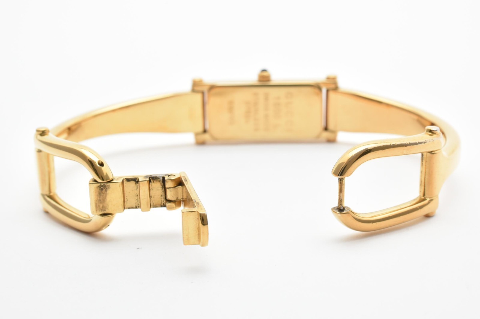 Vintage [N MINT] GUCCI 1500L Gold Dial 12mm Qz Bangle Ladies Watch JAPAN