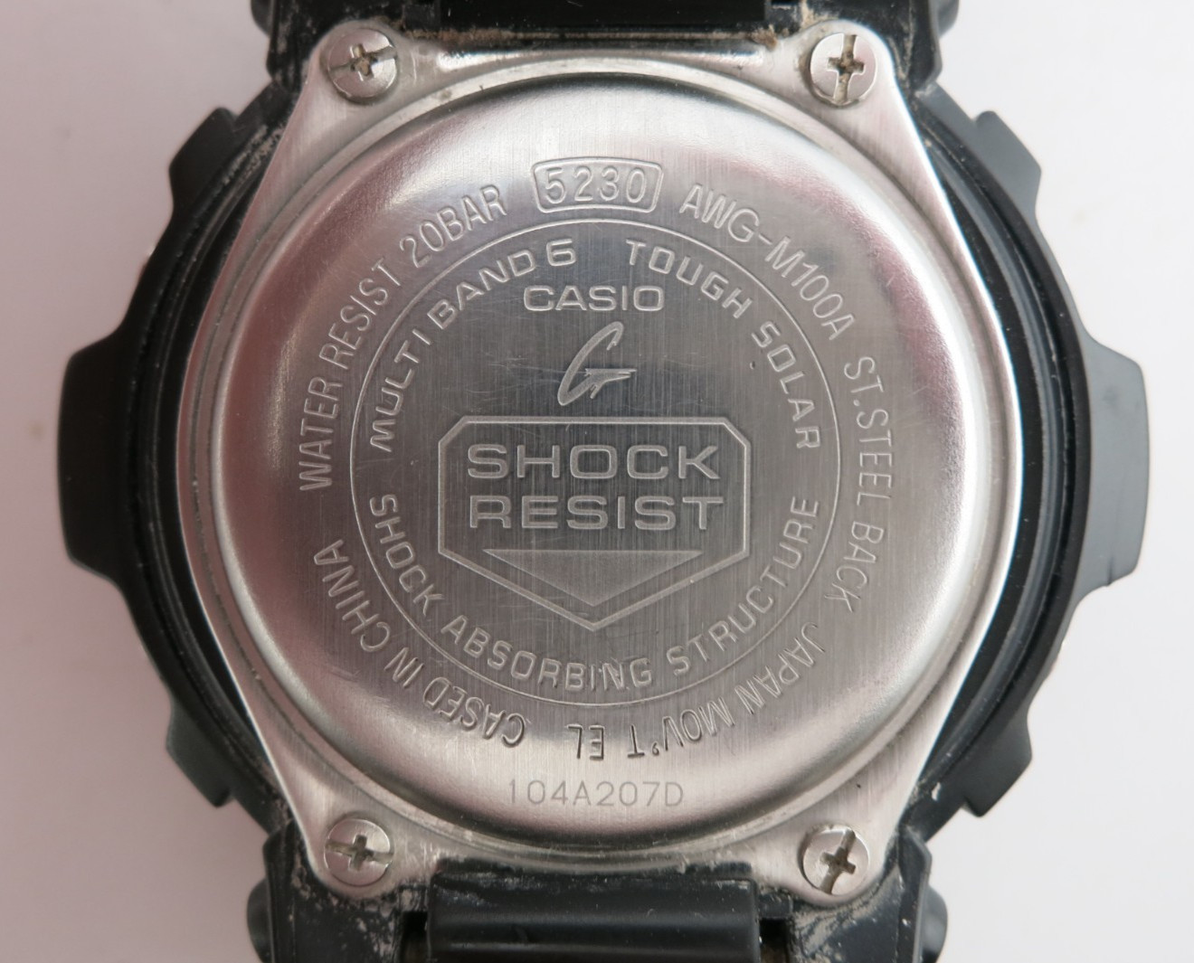 Casio G-Shock Tough Solar Black and Blue AnaDigi Watch – AWG-M100A / AWGM100A-1A