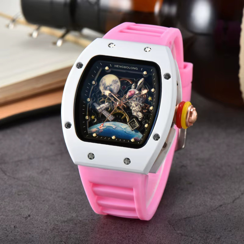 Fashion Tonneau Men Watch Luxury Luminous Waterproof Date Sport Quartz Watches M