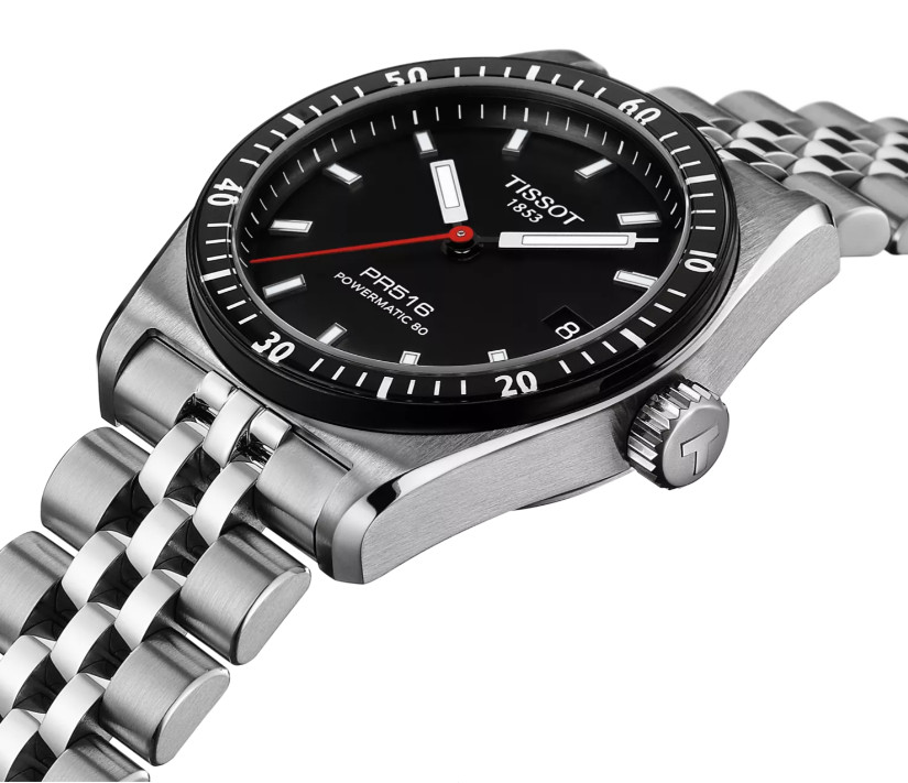 Tissot PR516 Automatic Black Dial Black PVD 38mm Men’s Watch T1494071105100