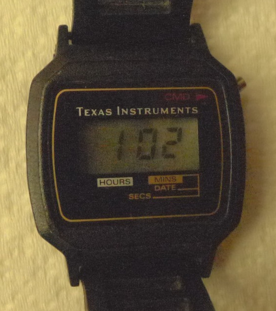 Texas Instruments TI-555 LCD Watch w/Case & Instructions 1977 RARE – TESTED