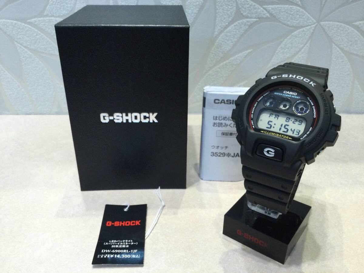 New G SHOCK Reissue Model DW 6900RL 1JF Watch Black