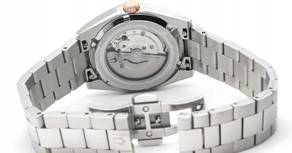 Bulova Automatic Sapphire Crystal Red Dial Surveyor Men’s Watch 98B422