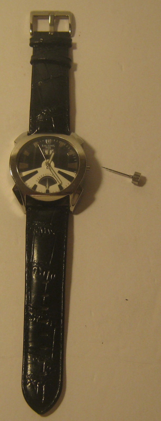 LANCASTER Italy Mens Watch ALL STAINLESS STEEL Excellent Physical but NEEDS Rest