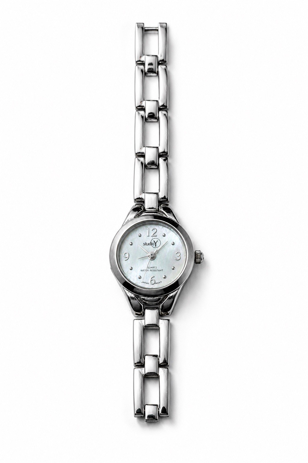 Women’s Studio Y Watch, Lik Bracelet Band, Gray Face Vintage Needs Battery