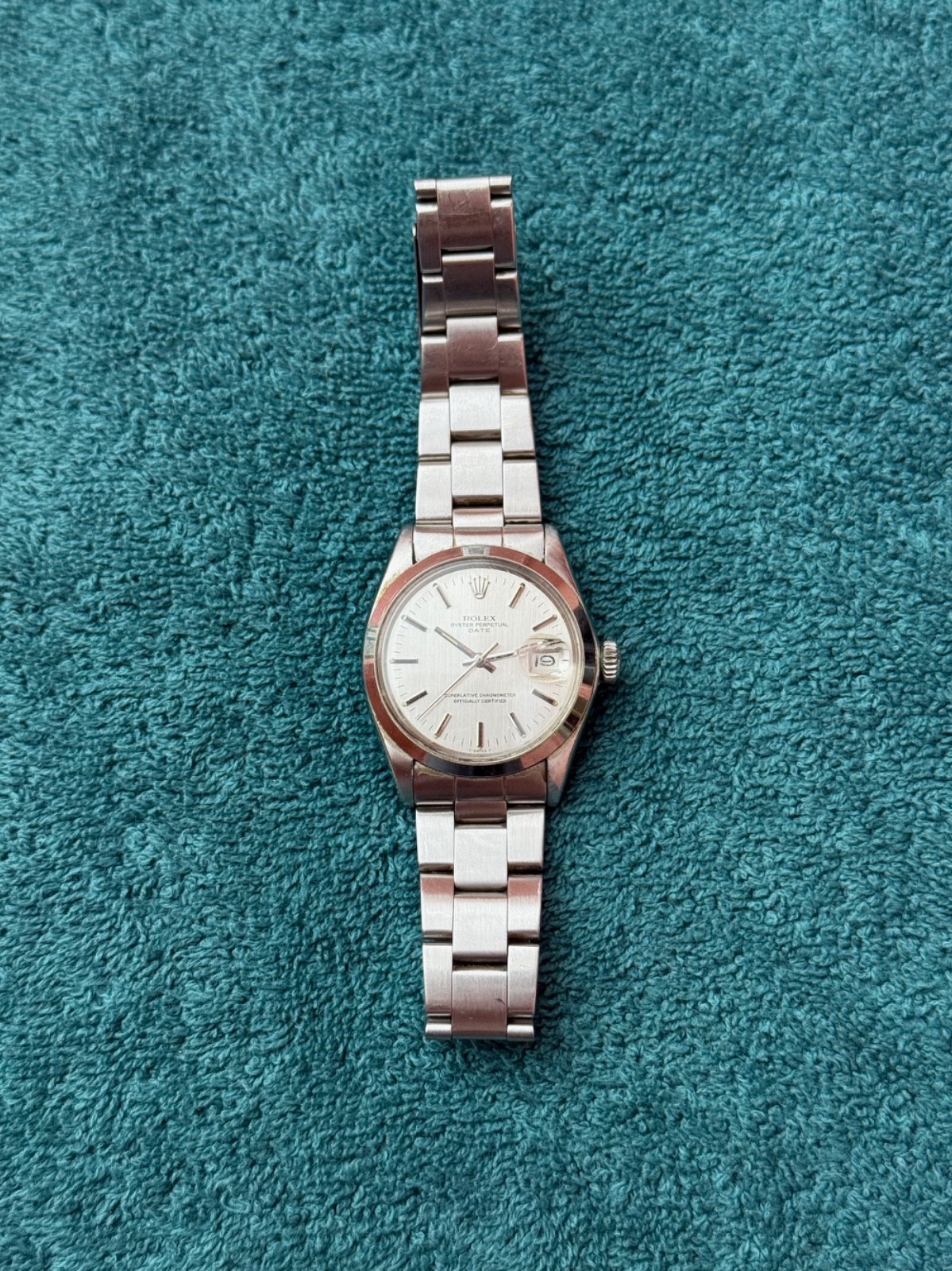 Rolex Oyster Perpetual Date Watch – 1974 ref. 1500 Stainless Steel Oyster Band