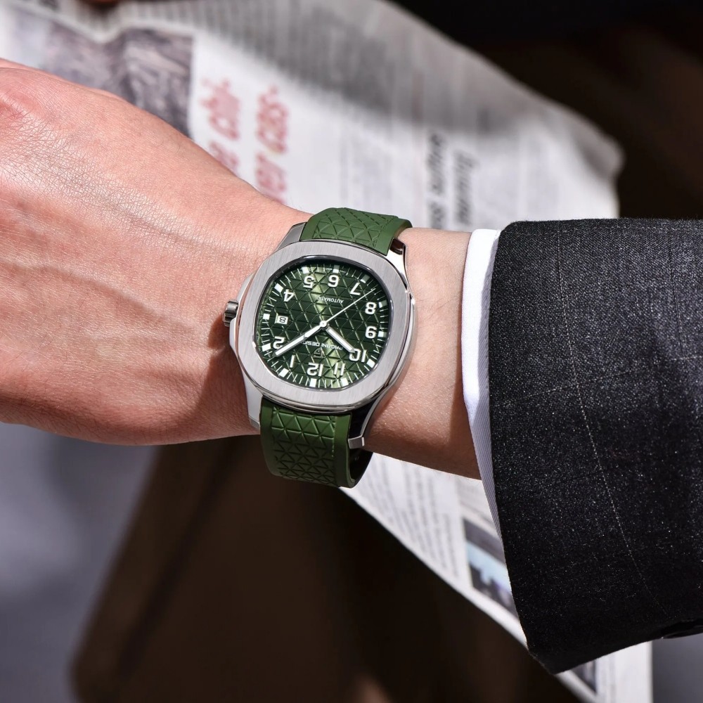 Men’s Automatic Mechanical Watch Miyota Movement Sapphire Glass 100M Waterproof