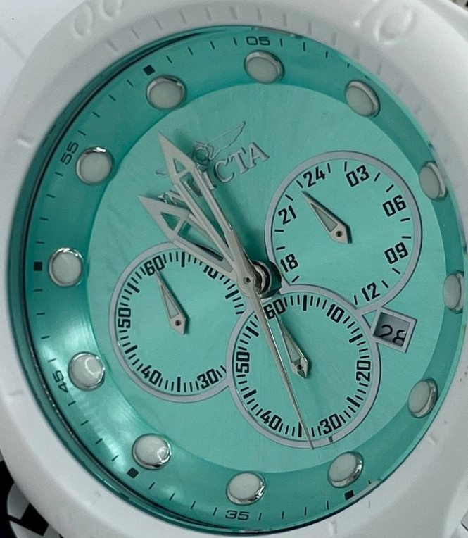 Invicta Venom Ghost Men’s Watch – 53.7mm, Aqua Plating, Steel (48222)