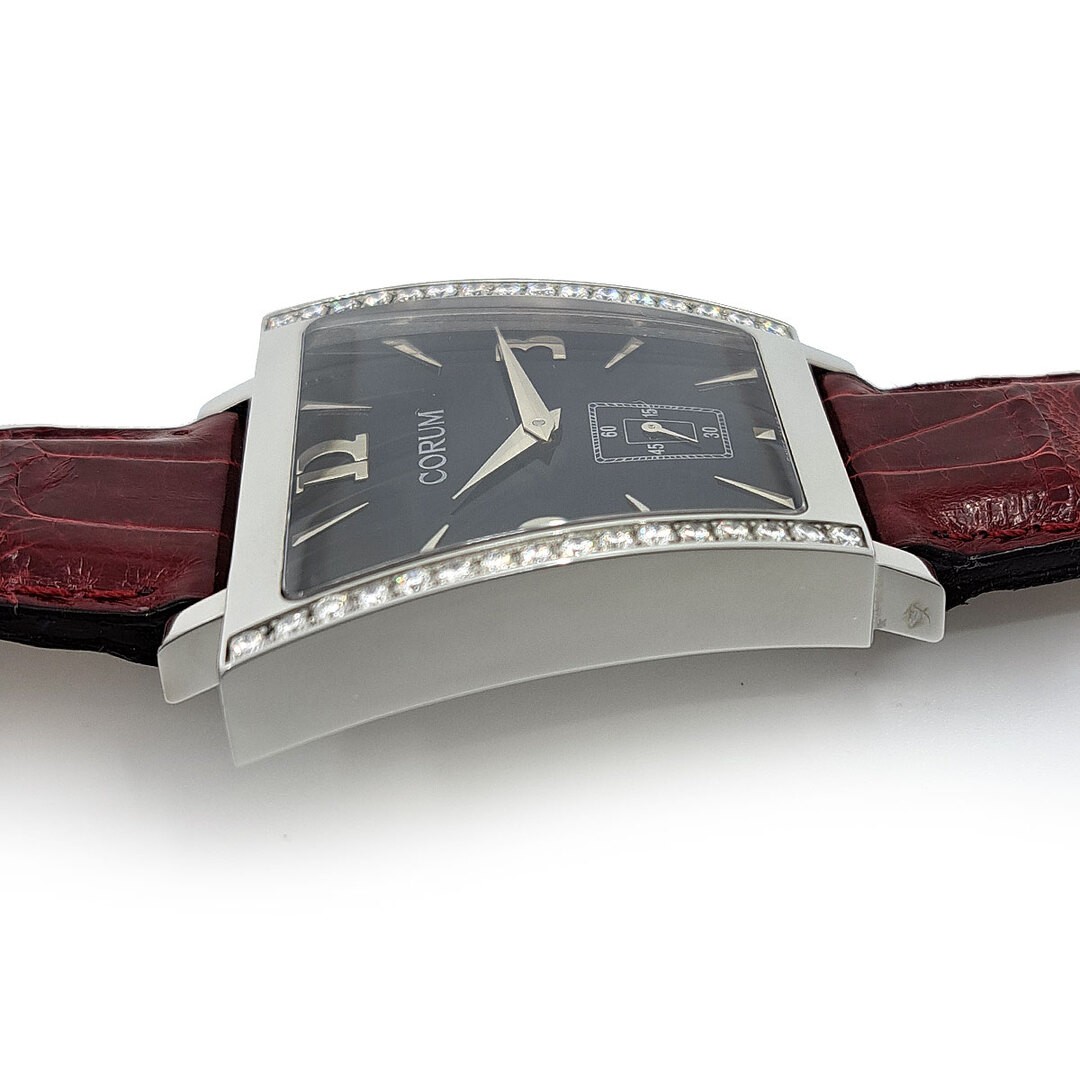 Corum Trapeze Diamond Watch 34mm Stainless Steel Quartz Men’s From Japan