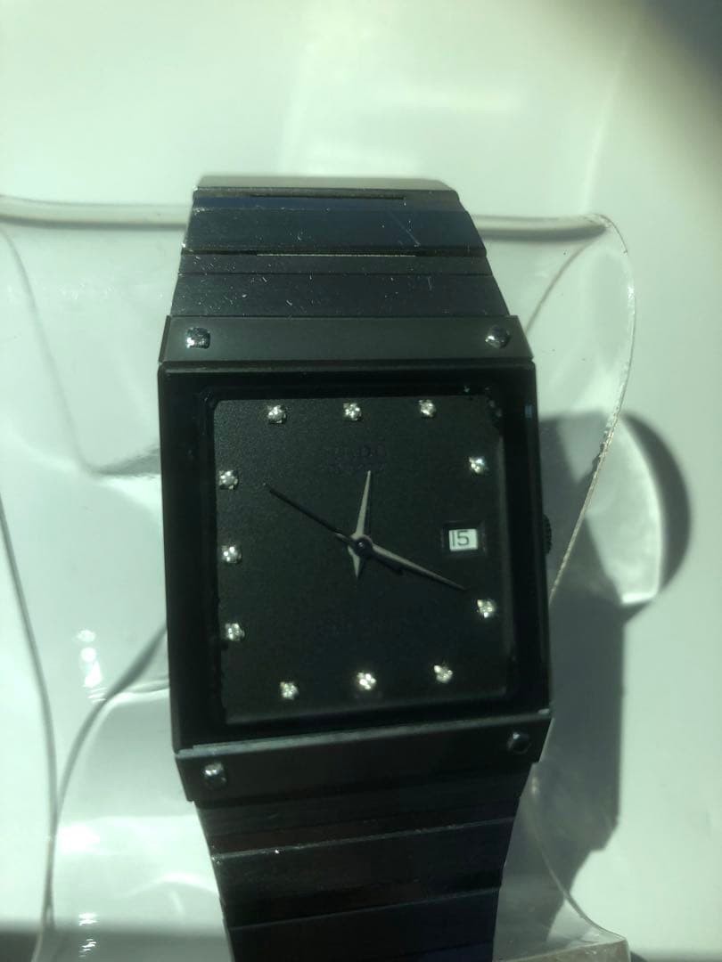 RADO Men’s Quartz DIASTAR Watch Silver Finish Used