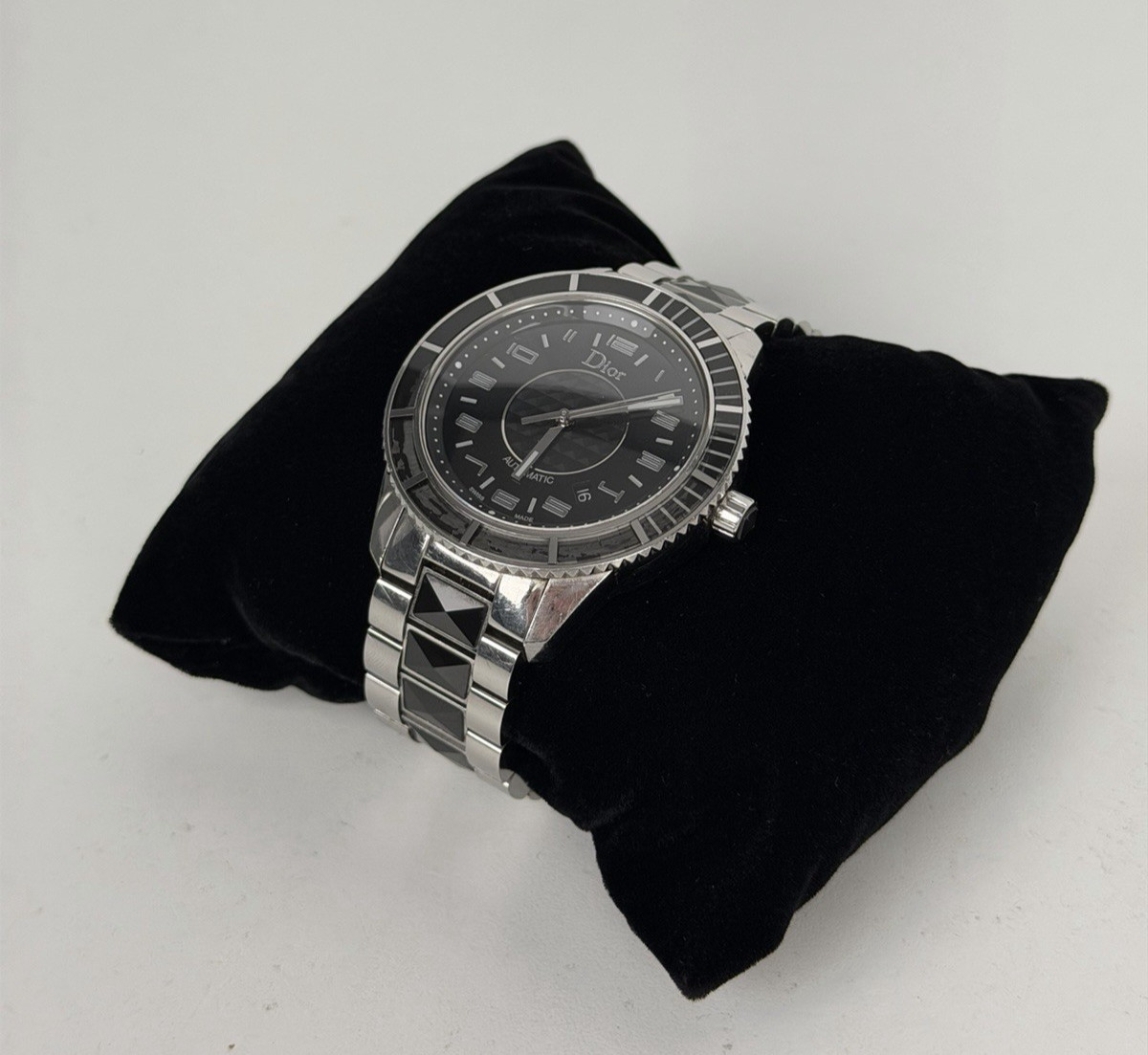 Christian Dior Christal Automatic Watch CD115510M001 Black Dial and Bracelet