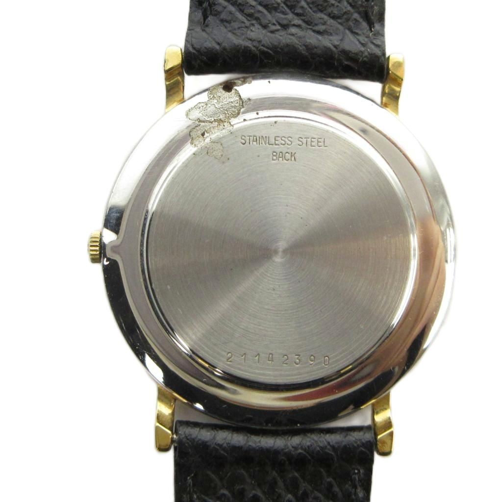 Longines 978 Swiss Quartz Watch Leather Strap Roman Dial Gold From Japan