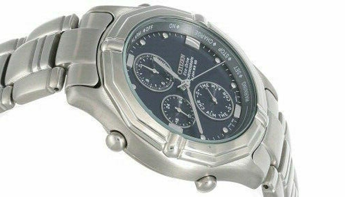 CITIZEN Eco-Drive Chrono 39mm Blue Dial Men’s Watch AP5240-59L (Store Display)