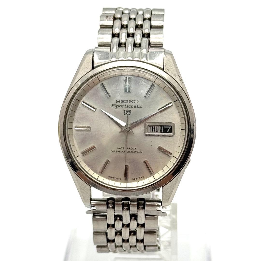 Rare SEIKO 5 Automatic Day Date Round working From Japan