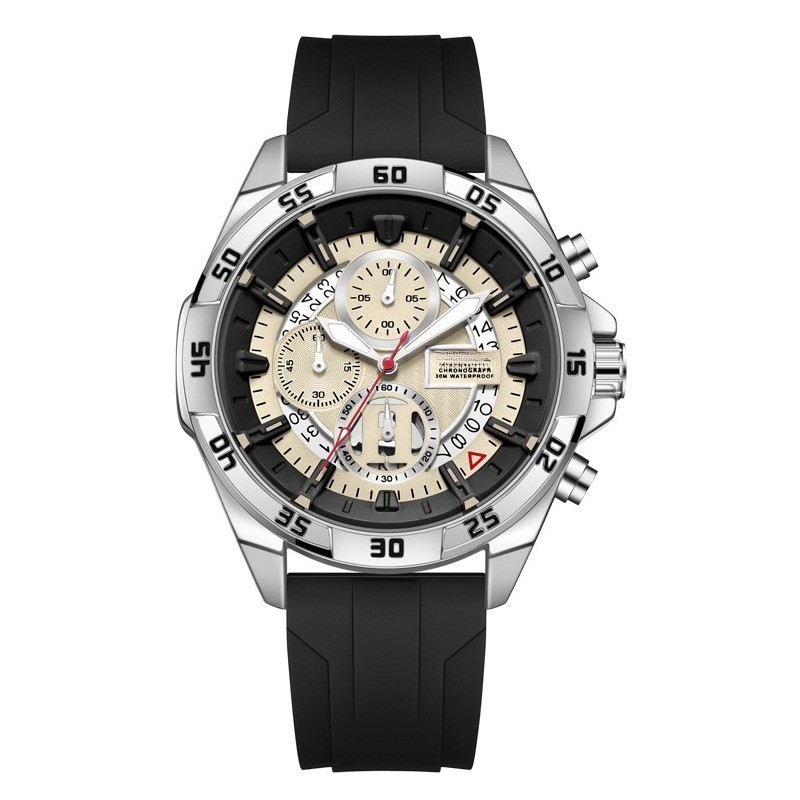 Men Outdoor Casual Multifunction Quartz Wristwatch Luminous Large Dial Watch