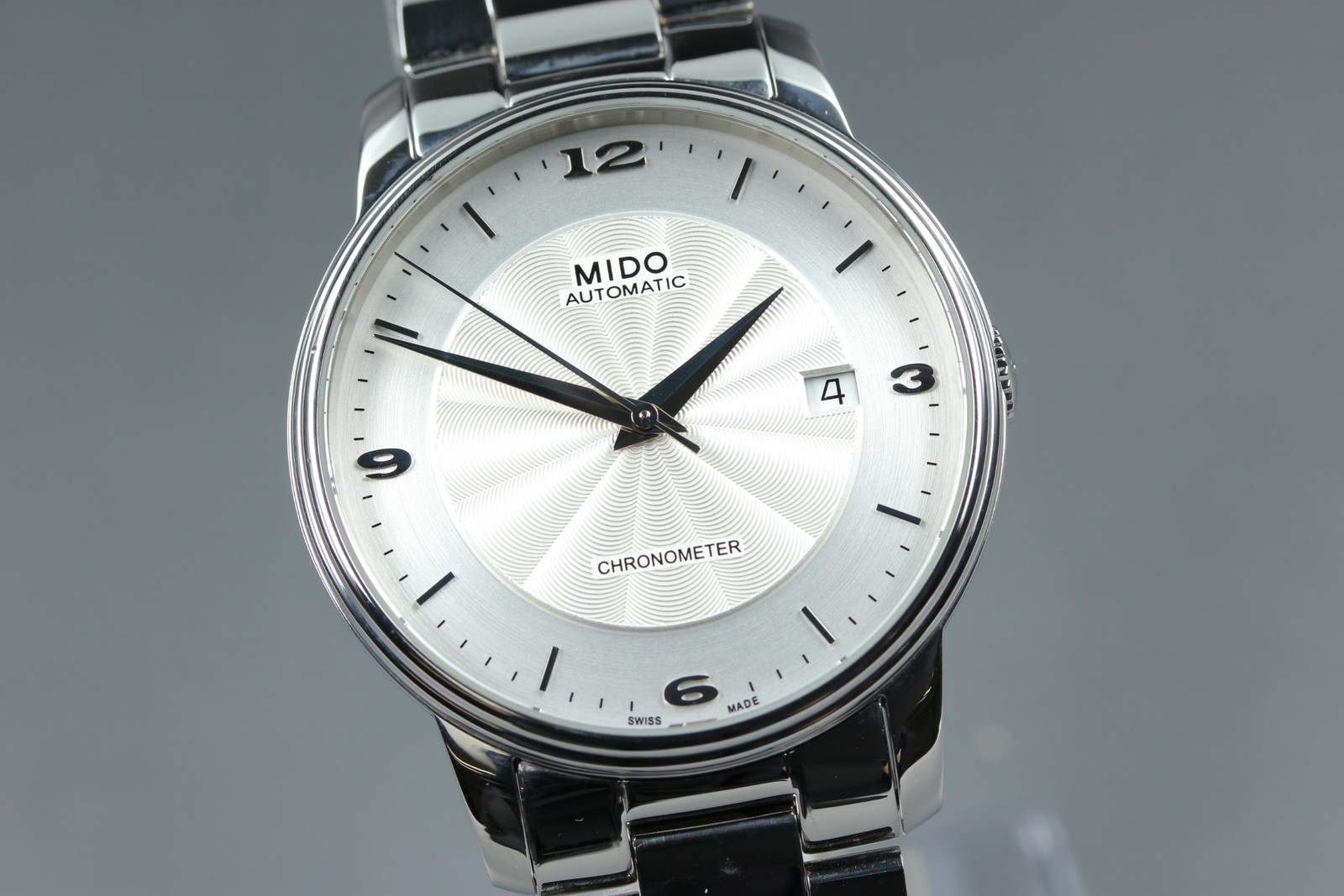 [Box, Paper] Mido Baroncelli III M0104081103700 Chronometer Silver Dial AT Watch