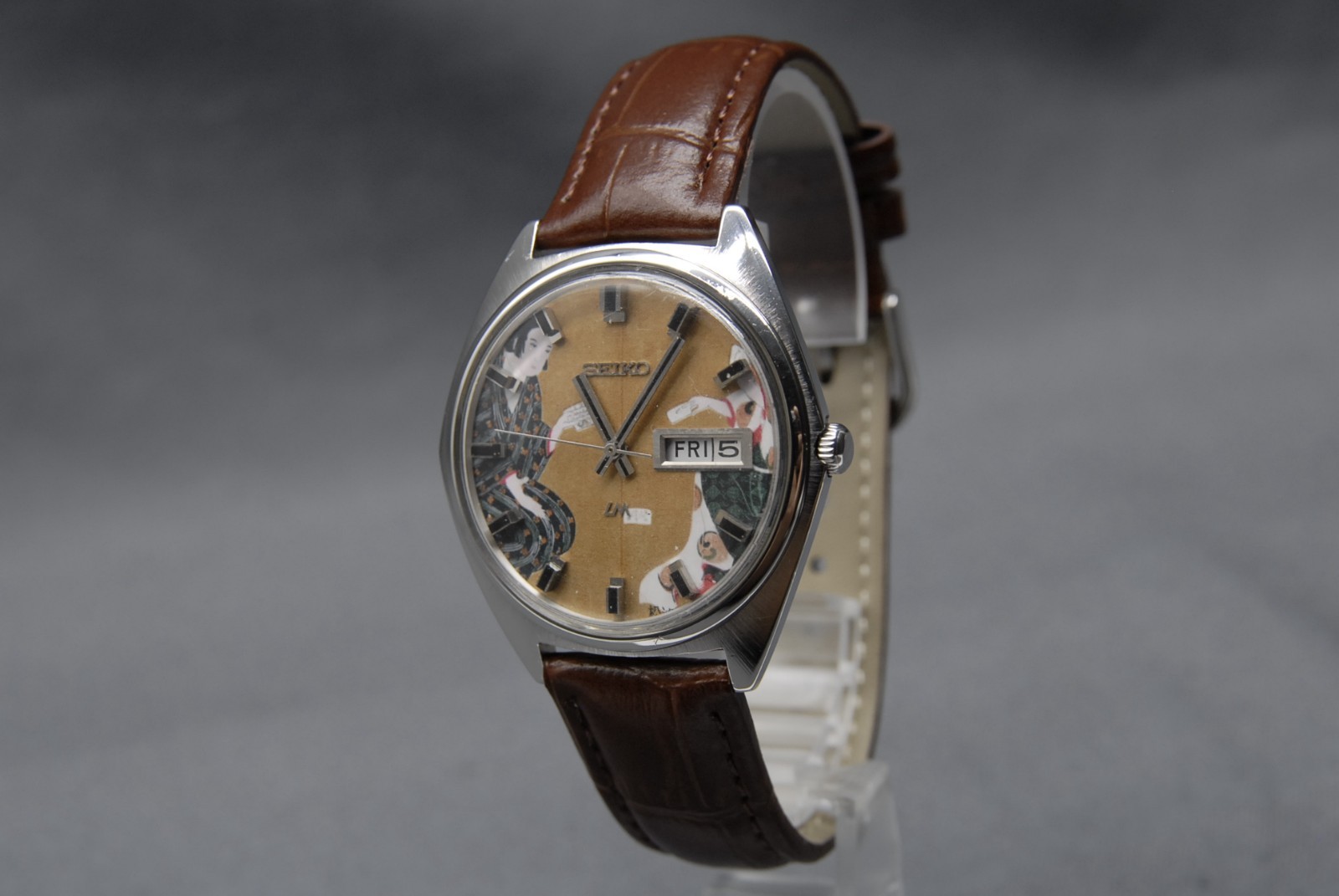 CLA’d [N MINT ] Vintage SEIKO Lord Matic 5606-9000 LM 38mm UKIYOE AT Men’s Watch