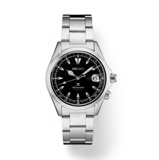 Seiko Prospex Alpinist Black Dial Stainless Steel Bracelet Men’s Watch SPB117
