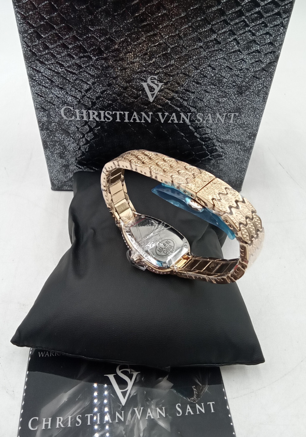 Christian Van Sant Women’s Watch Amore Quartz Gold Dial Bracelet