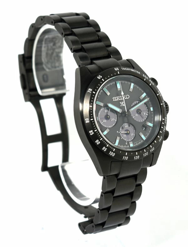 [B1R] Seiko Prospex Speedtimer Black Series Solar Watch SBDL103 [z5n]