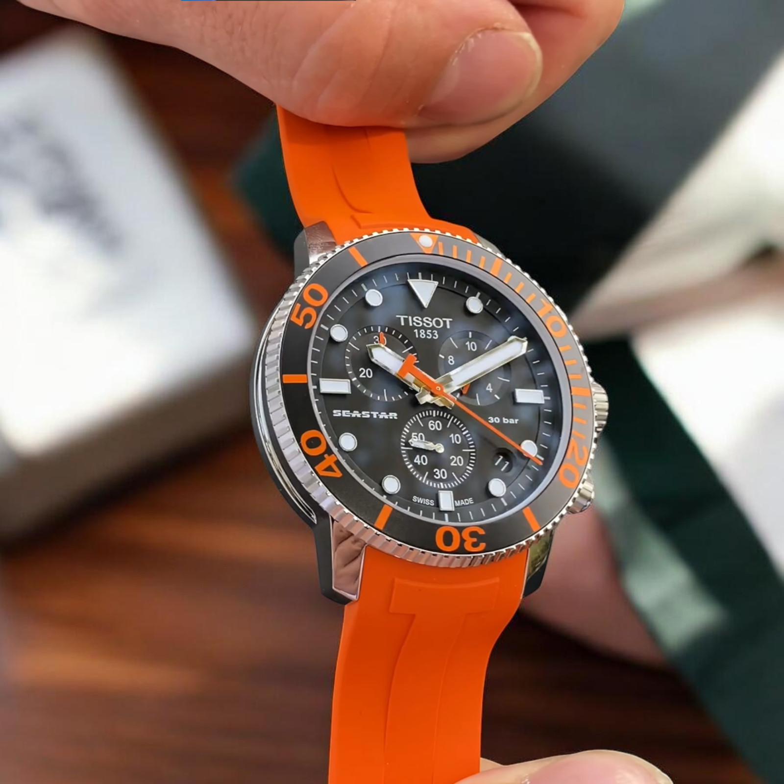Tissot T-Sport Seastar 1000 T120.417.17.051.01 Silver/Orange/Black Men’s Watch