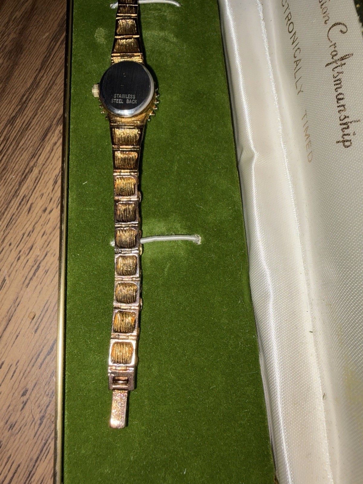 Dufonte Lucien Piccard Gold Tone Nugget Wristwatch – Untested