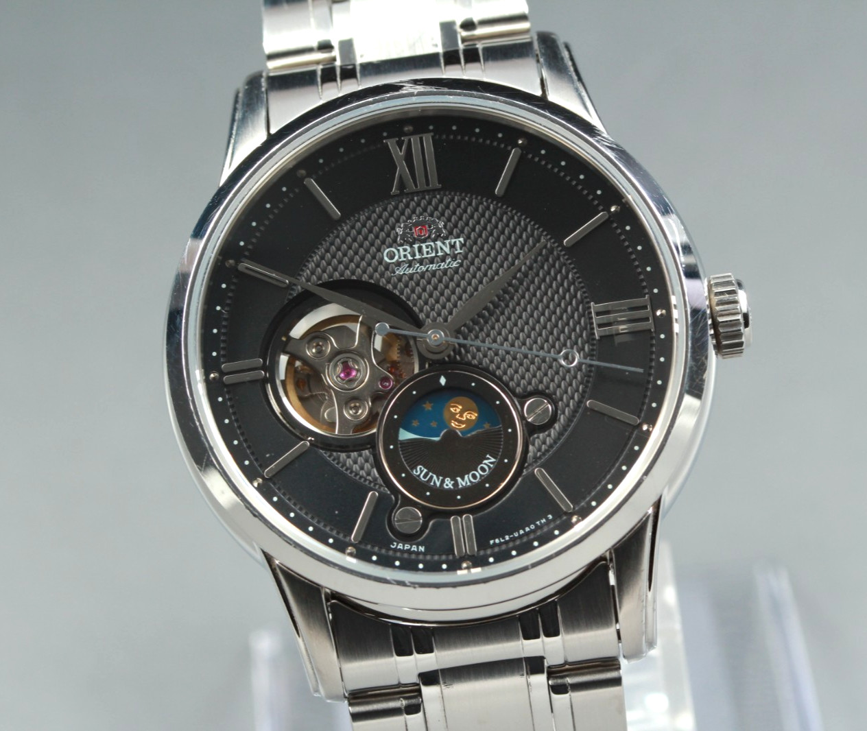 [NEAR MINT] Orient F6L2-UAA0 Sun & Moon Face Dial Automatic Men’s Watch JAPAN