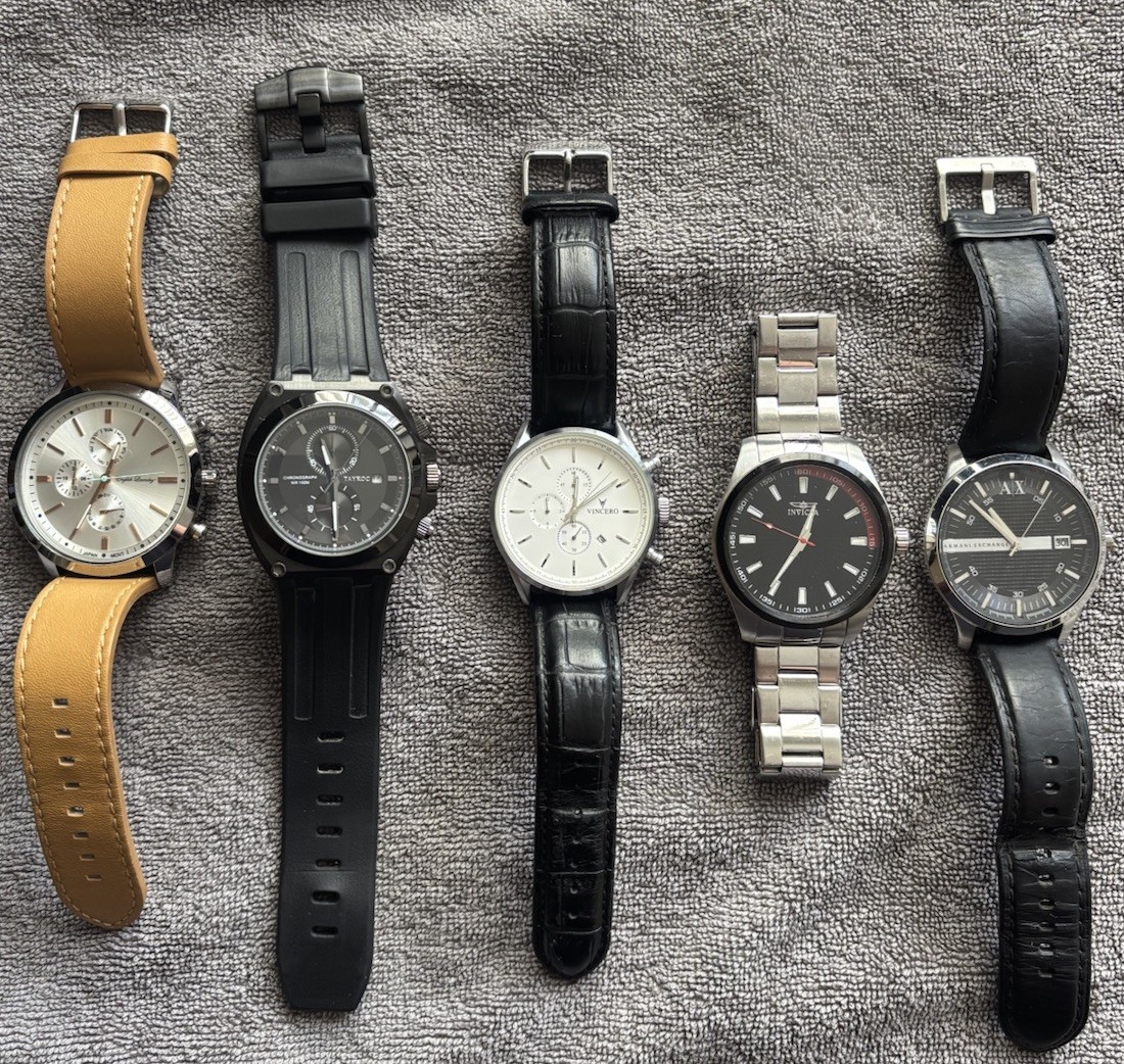Watch Collection Lot Men’s – Invicta, Armani Exchange, English Laundry, Vincero