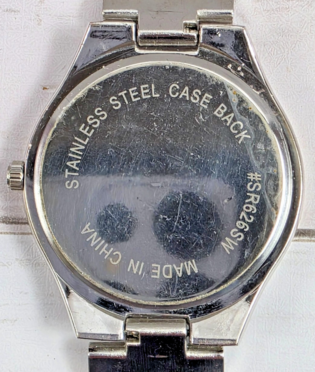 L&Co., Men’s Watch, Polished Band, Second Hand, Silver Dial, Battery Operated