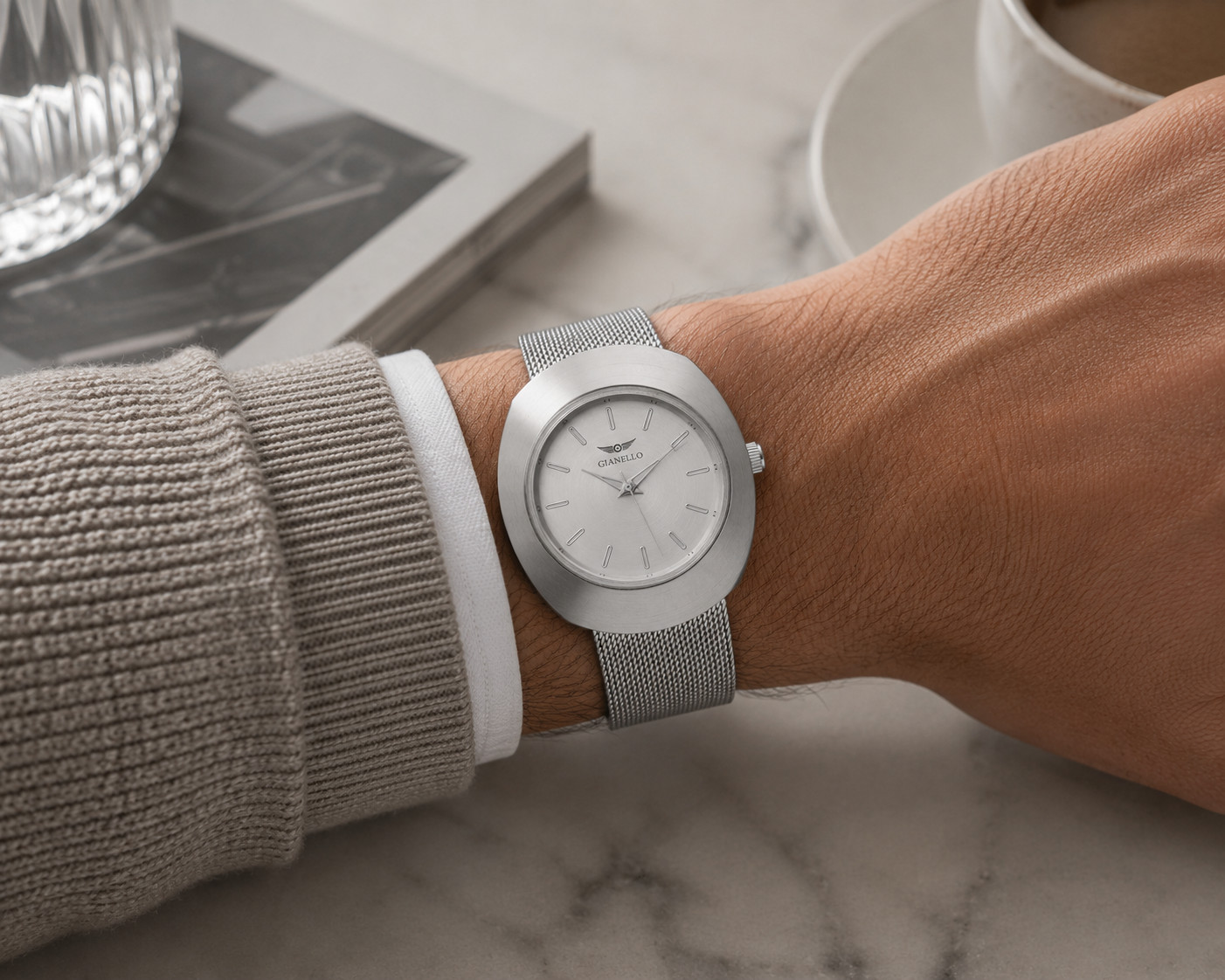 Gianello Sunray Dial 40 Mesh Watch