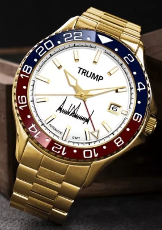 [#061 New] President Trump White Dial Automatic 18k Gold Plated Limited Watch