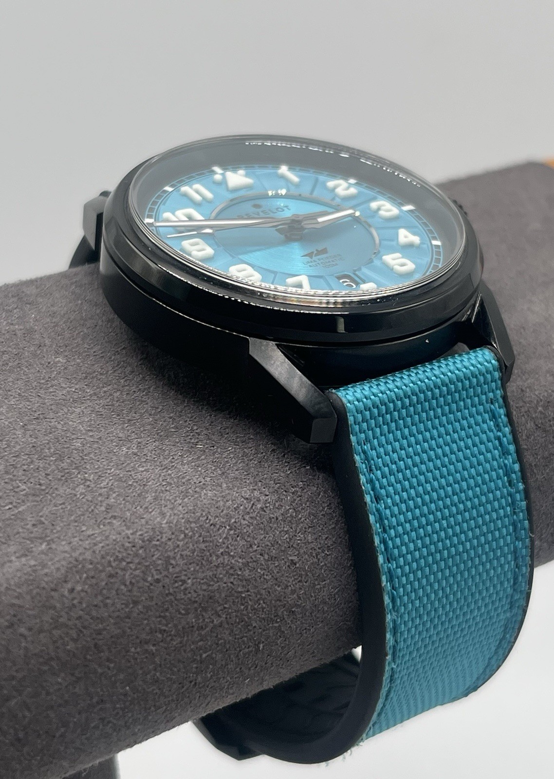 Revelot LIMA Flieger Teal Titanium DLC Men’s Automatic Watch- R21-12D4DTIL 13/50