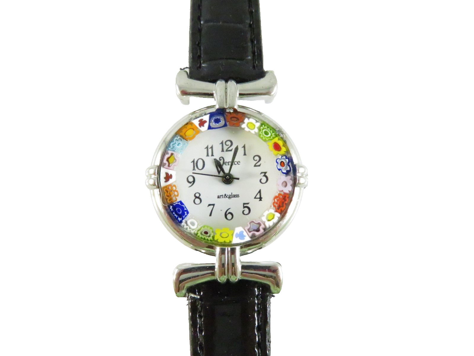 Venice Art & Glass Women’s Quartz Watch Murano-Style Millefiori Crystal